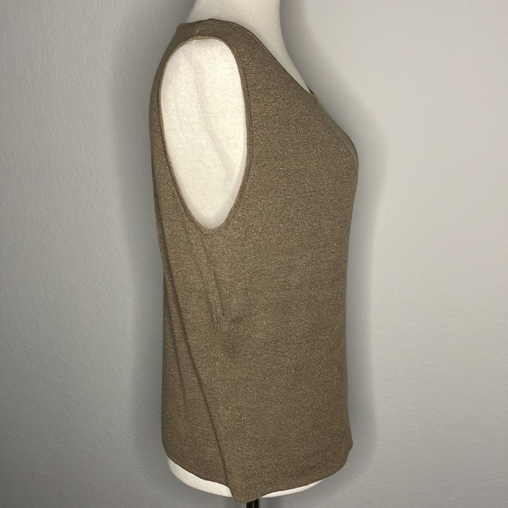 CHICO’S vintage linen blend sweater shell - Picture 3 of 7
